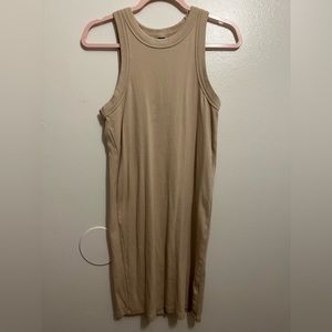 (SOLD)Women’s Fitted Rib-Knit Tank Dress